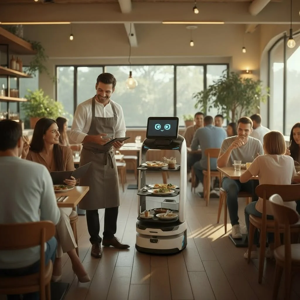 Robot serveur vs serveur humain : quel ROI ?