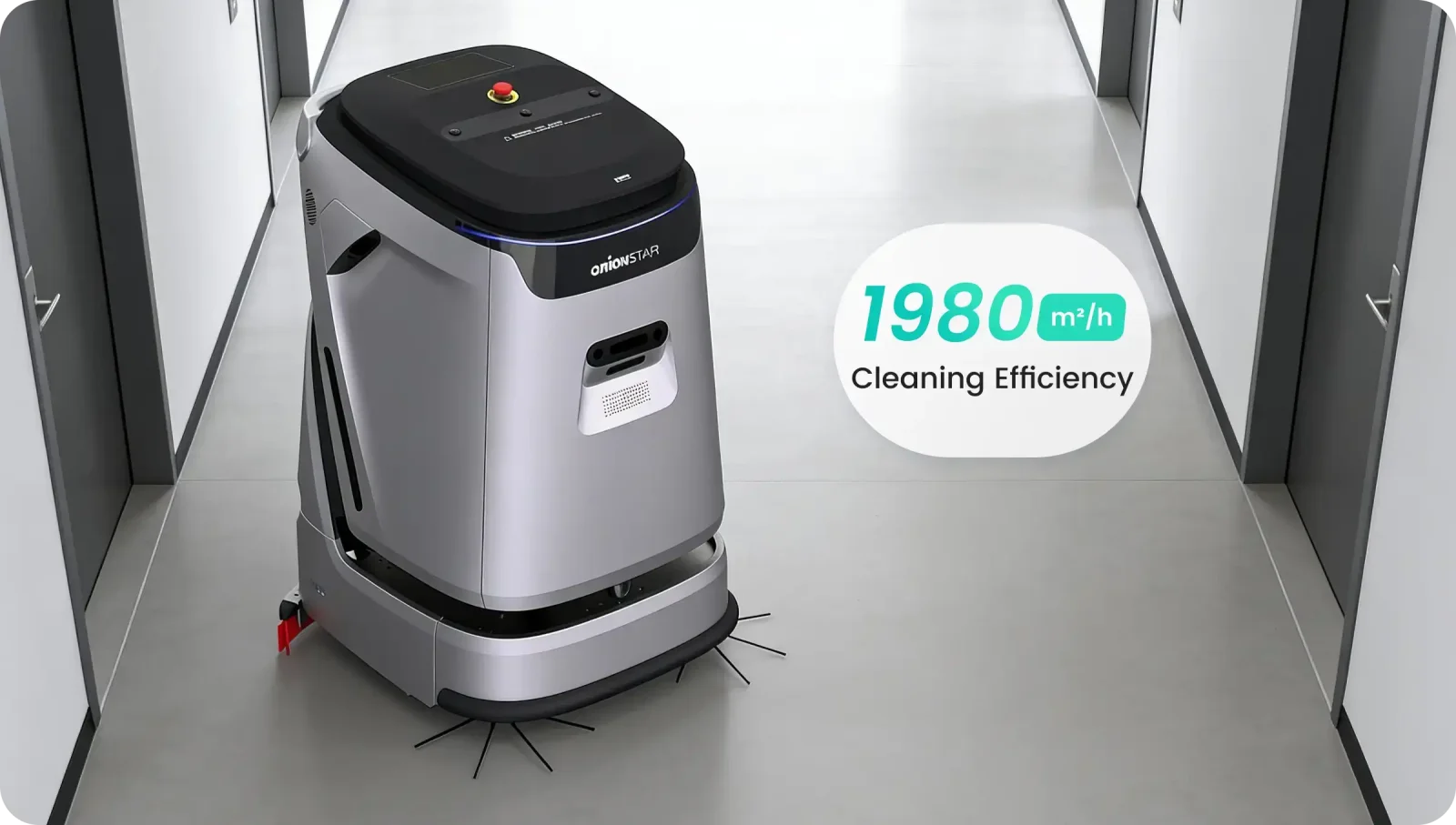 1 980 m²/h,
nettoie là où les autres s'arrêtent